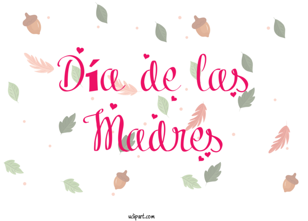 Free Holidays Floral Design Design Line For Dia De Las Madres Clipart Transparent Background