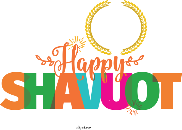 Free Holidays Logo Yellow Design For Shavuot Clipart Transparent Background