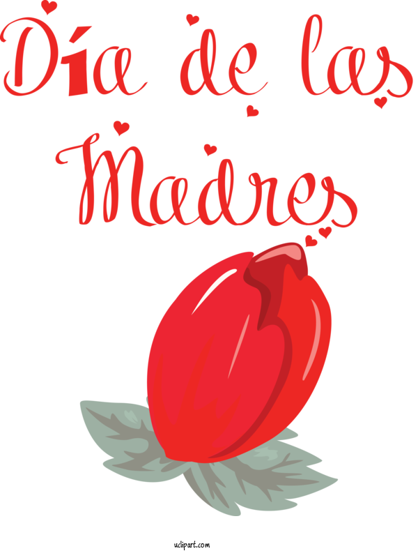 Free Holidays Flower Petal Valentine's Day For Dia De Las Madres Clipart Transparent Background