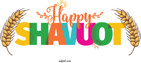 Free Holidays Logo Line Grasses For Shavuot Clipart Transparent Background