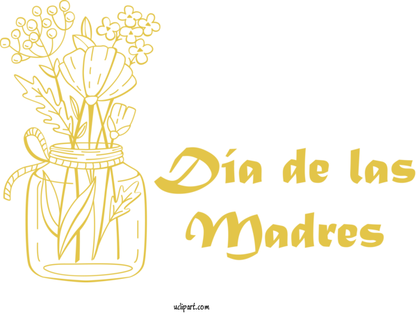 Free Holidays Logo Cartoon Line For Dia De Las Madres Clipart Transparent Background
