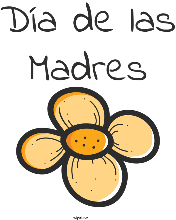 Free Holidays Insects Yellow Cartoon For Dia De Las Madres Clipart Transparent Background