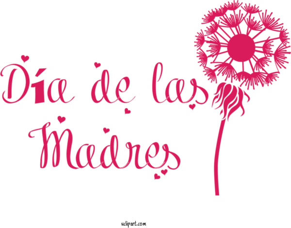 Free Holidays Cut Flowers Logo Floral Design For Dia De Las Madres Clipart Transparent Background