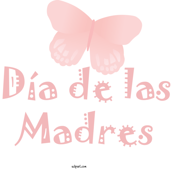 Free Holidays Butterflies Logo Design For Dia De Las Madres Clipart Transparent Background