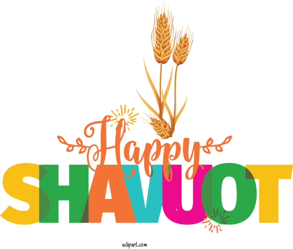 Free Holidays Logo Grasses Commodity For Shavuot Clipart Transparent Background