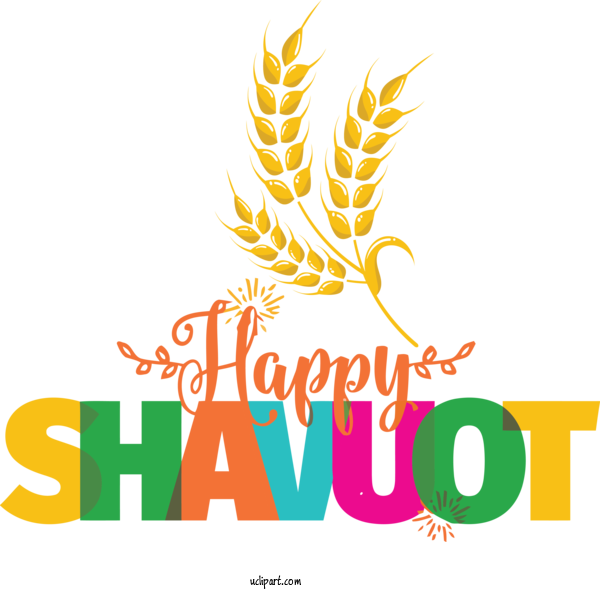 Free Holidays Logo Leaf Commodity For Shavuot Clipart Transparent Background