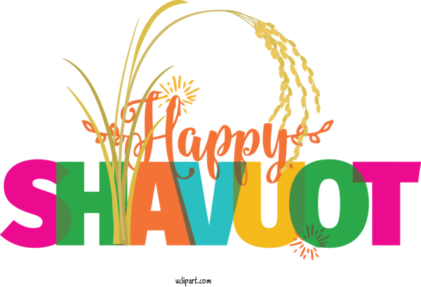 Free Holidays Logo Commodity Line For Shavuot Clipart Transparent Background