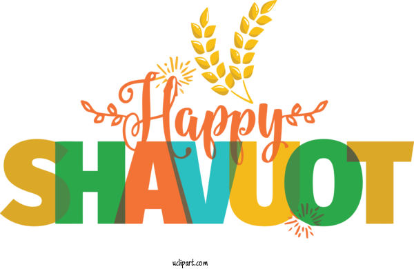Free Holidays Logo Commodity Design For Shavuot Clipart Transparent Background