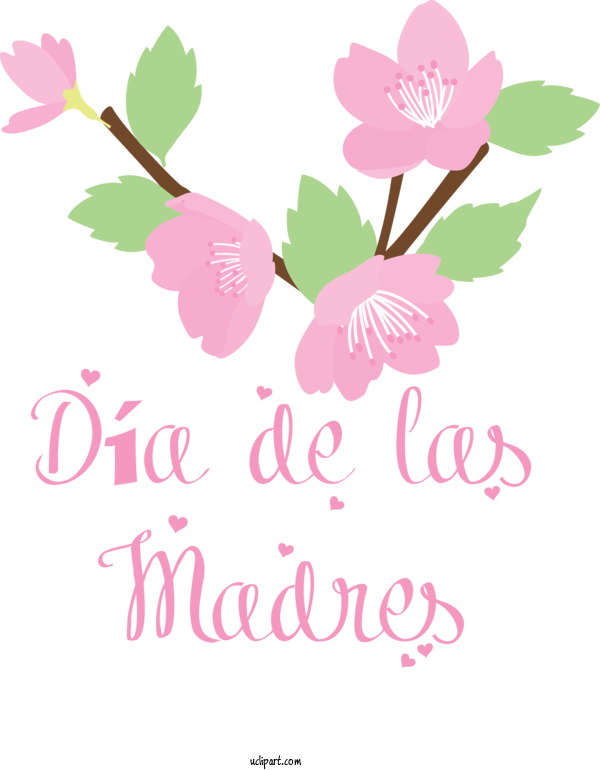 Free Holidays Floral Design Design 01wh For Dia De Las Madres Clipart Transparent Background