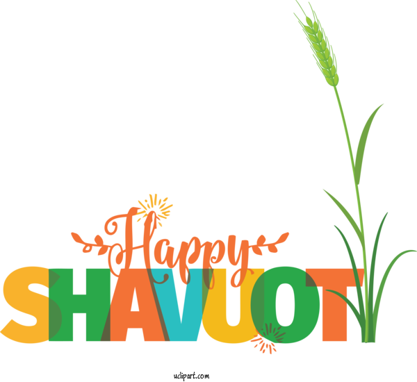 Free Holidays Logo Plant Stem Grasses For Shavuot Clipart Transparent Background