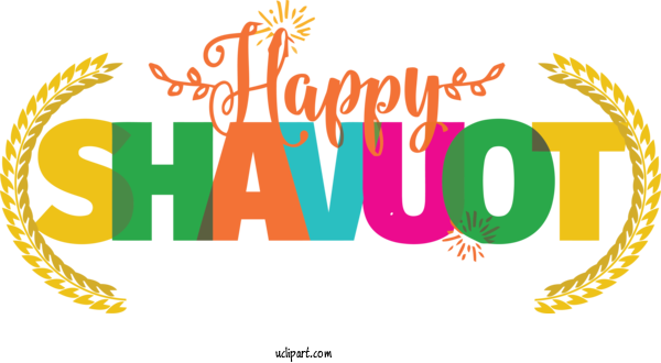 Free Holidays Logo Yellow Design For Shavuot Clipart Transparent Background