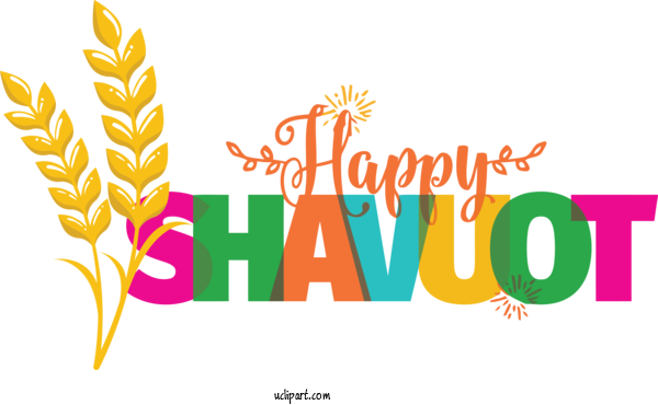 Free Holidays Design Cartoon Logo For Shavuot Clipart Transparent Background