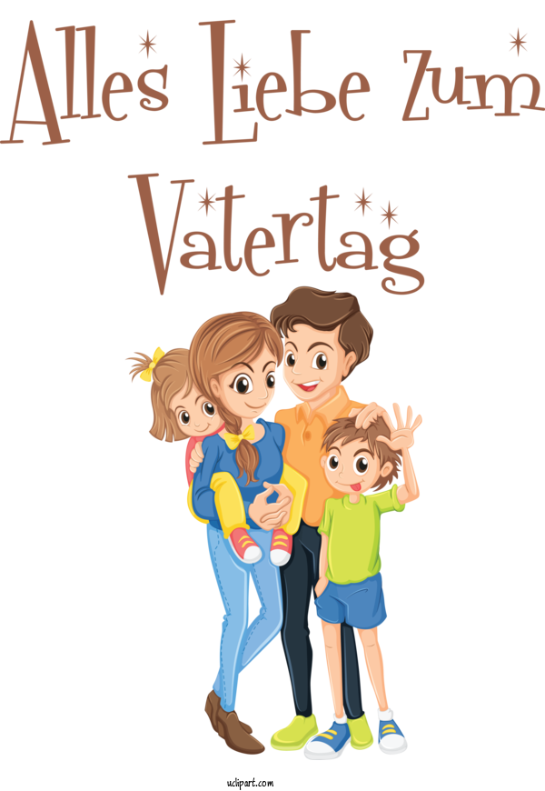 Free Holidays Family  Parent For Alles Liebe Zum Vatertag Clipart Transparent Background