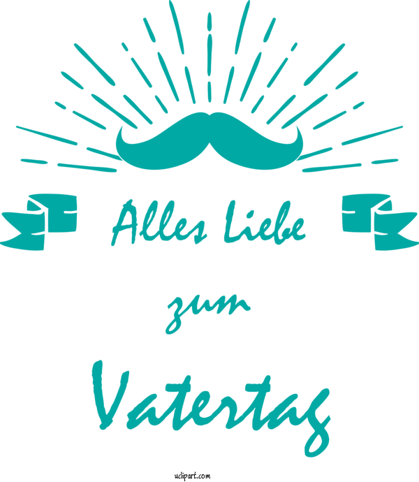 Free Holidays Logo Text Design For Alles Liebe Zum Vatertag Clipart Transparent Background