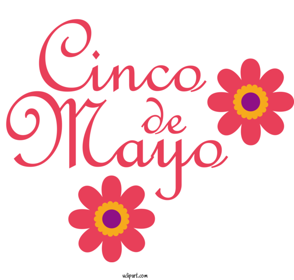 Free Holidays Floral Design Logo Cut Flowers For Cinco De Mayo Clipart Transparent Background