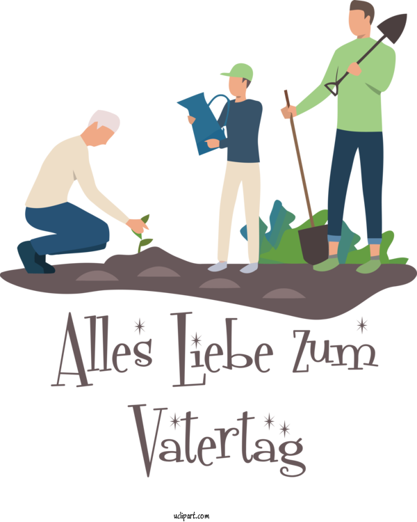 Free Holidays Logo Text For Alles Liebe Zum Vatertag Clipart Transparent Background