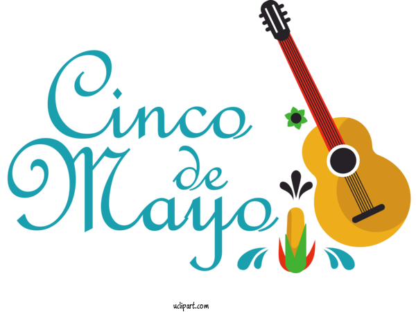 Free Holidays Logo String Instrument Design For Cinco De Mayo Clipart Transparent Background