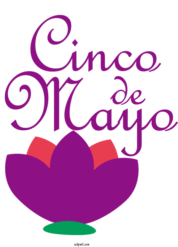 Free Holidays Logo Flower Petal For Cinco De Mayo Clipart Transparent Background