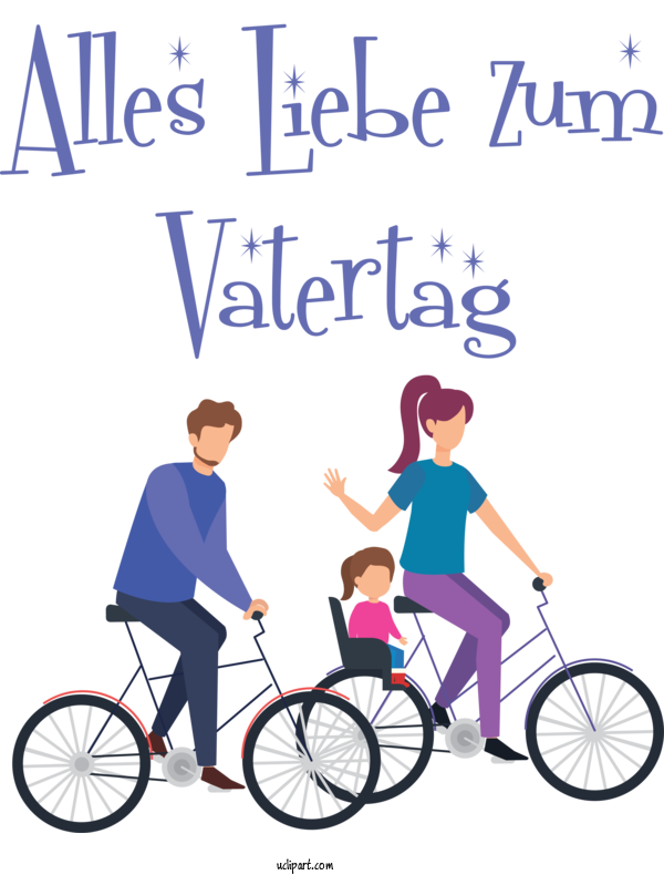Free Holidays Bicycle Bicycle Wheel Cycling For Alles Liebe Zum Vatertag Clipart Transparent Background