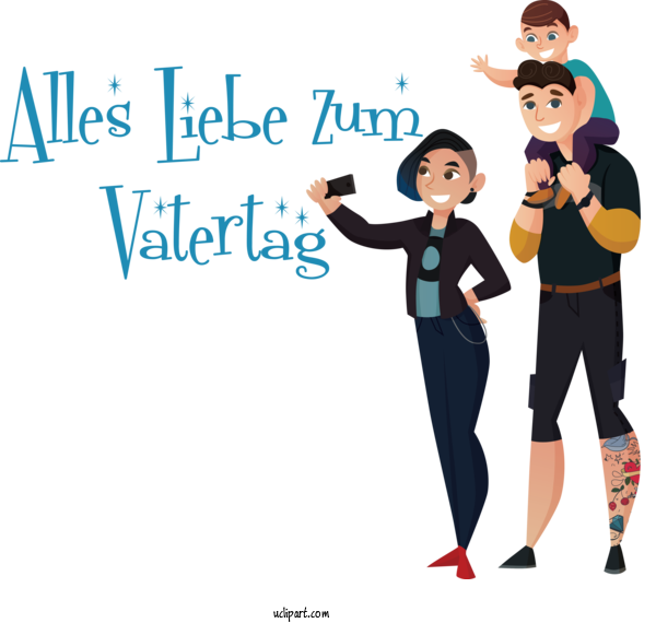 Free Holidays Public Relations Clothing Cartoon For Alles Liebe Zum Vatertag Clipart Transparent Background