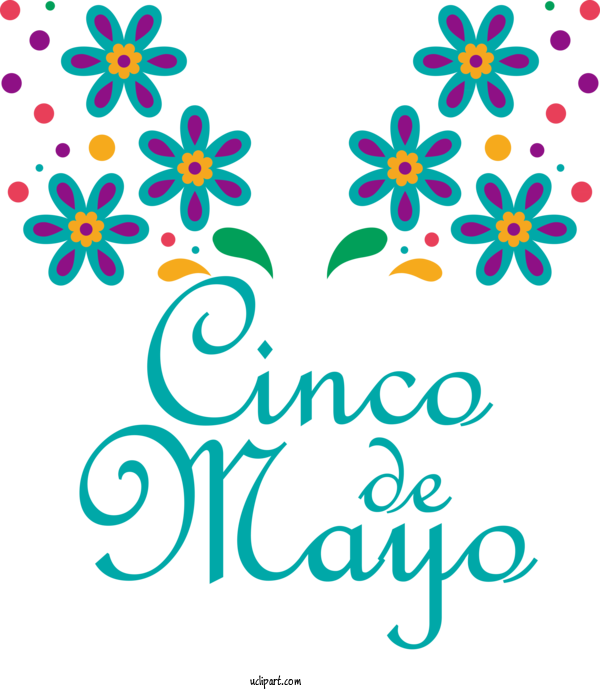 Free Holidays Floral Design Visual Arts Design For Cinco De Mayo Clipart Transparent Background