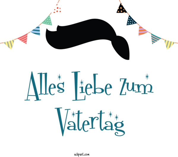 Free Holidays Logo Design Line For Alles Liebe Zum Vatertag Clipart Transparent Background
