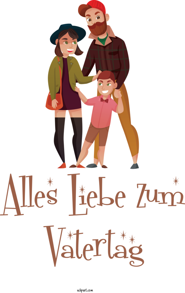 Free Holidays Public Relations Cartoon Logo For Alles Liebe Zum Vatertag Clipart Transparent Background