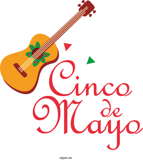 Free Holidays Guitar Accessory Logo String Instrument For Cinco De Mayo Clipart Transparent Background