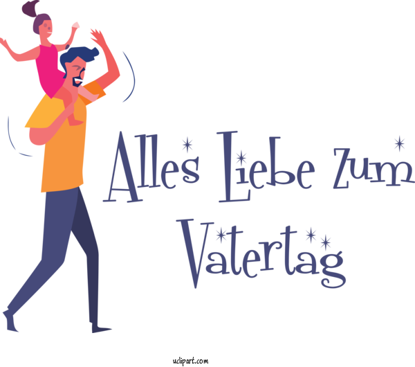 Free Holidays Public Relations Meter Clothing For Alles Liebe Zum Vatertag Clipart Transparent Background