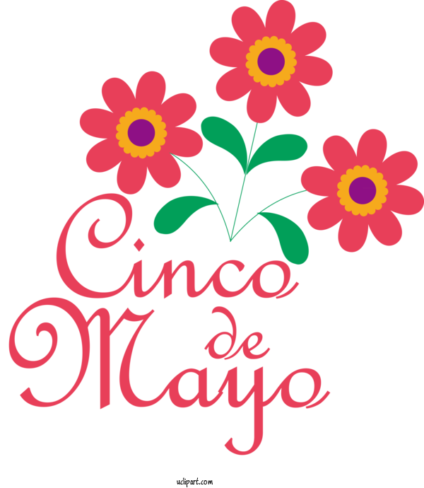 Free Holidays Floral Design Cut Flowers Flower For Cinco De Mayo Clipart Transparent Background