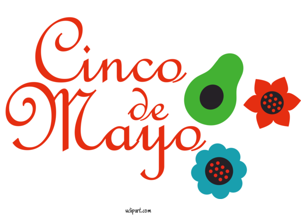 Free Holidays Logo Flower Design For Cinco De Mayo Clipart Transparent Background
