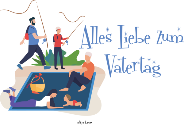 Free Holidays Royalty Free Poster Vector For Alles Liebe Zum Vatertag Clipart Transparent Background