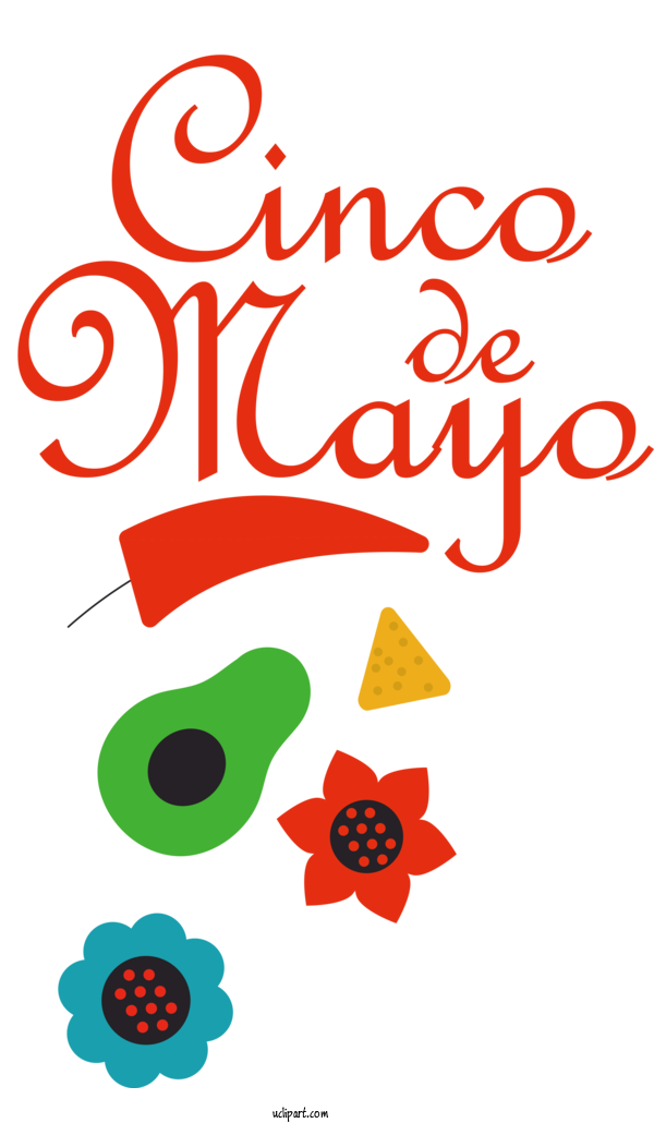 Free Holidays Floral Design Line Meter For Cinco De Mayo Clipart Transparent Background