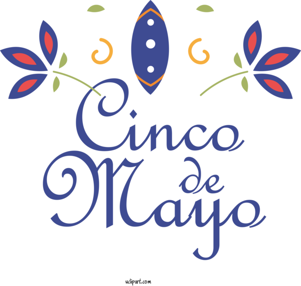 Free Holidays Butterflies Design Logo For Cinco De Mayo Clipart Transparent Background