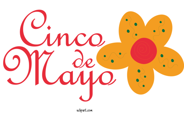 Free Holidays Logo Line Flower For Cinco De Mayo Clipart Transparent Background