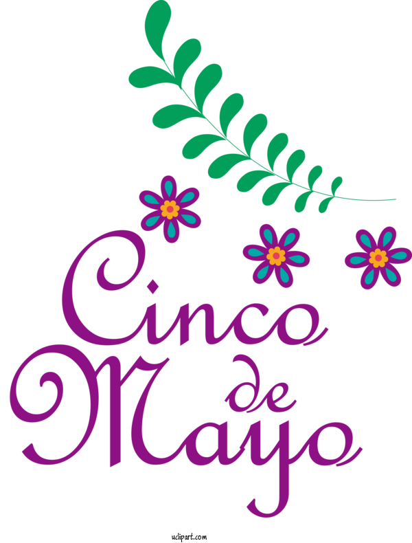Free Holidays Leaf Floral Design Line For Cinco De Mayo Clipart Transparent Background