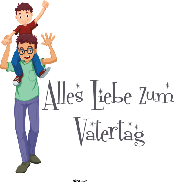 Free Holidays Drawing Word Royalty Free For Alles Liebe Zum Vatertag Clipart Transparent Background