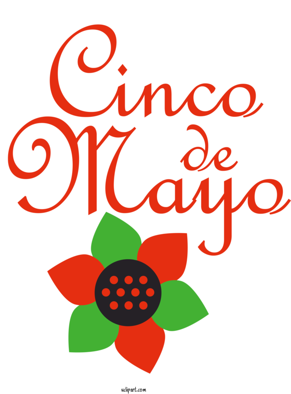 Free Holidays Cut Flowers Floral Design Logo For Cinco De Mayo Clipart Transparent Background