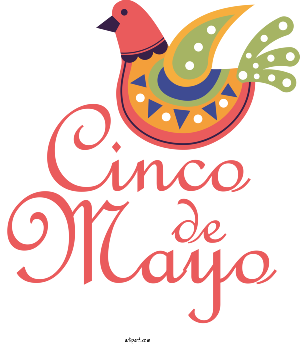 Free Holidays Birds Logo Design For Cinco De Mayo Clipart Transparent Background