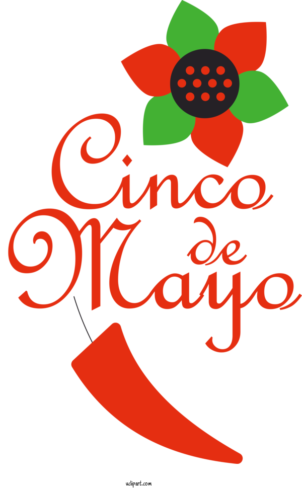 Free Holidays Logo Flower Vegetable For Cinco De Mayo Clipart Transparent Background