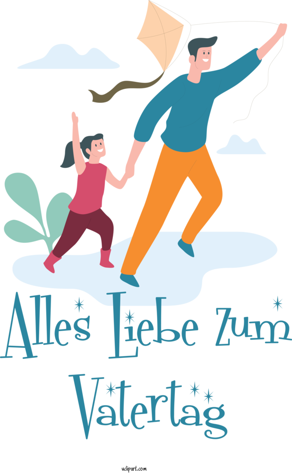 Free Holidays Logo Design Cartoon For Alles Liebe Zum Vatertag Clipart Transparent Background