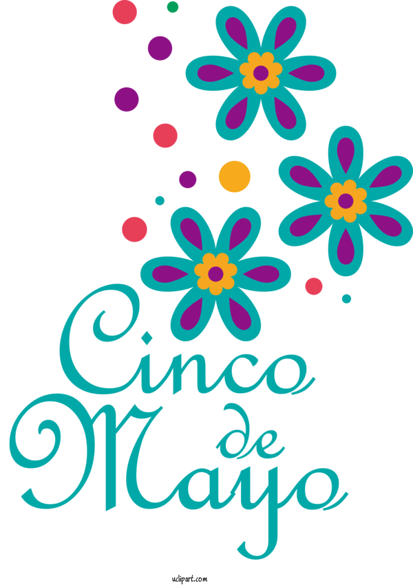 Free Holidays Floral Design Visual Arts Design For Cinco De Mayo Clipart Transparent Background