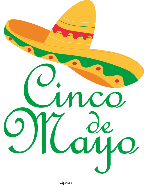 Free Holidays Logo Hat Shoe For Cinco De Mayo Clipart Transparent Background