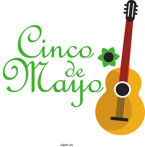 Free Holidays Guitar Accessory Logo String Instrument For Cinco De Mayo Clipart Transparent Background