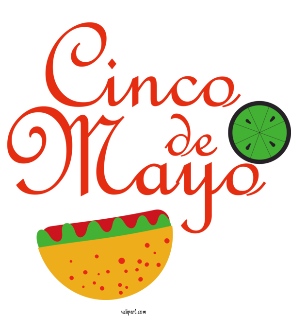 Free Holidays Logo Line Meter For Cinco De Mayo Clipart Transparent Background