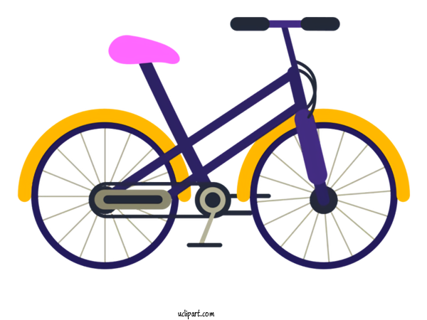 Free Cartoon Bicycle Road Bike Bicycle Frame For Clipart Clipart Transparent Background