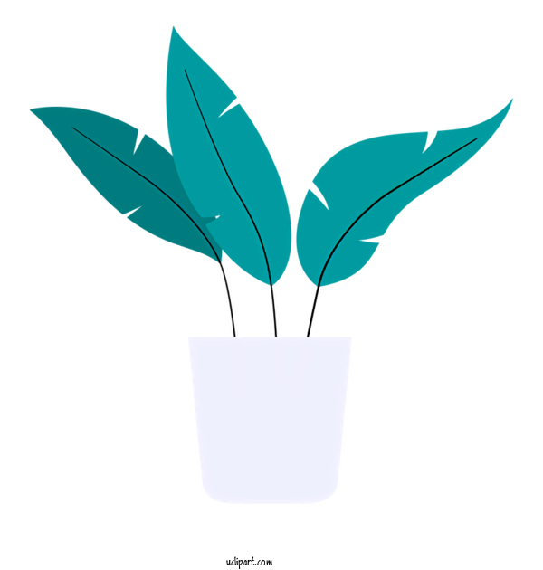 Free Cartoon Leaf Plant Stem Flowerpot For Clipart Clipart Transparent Background