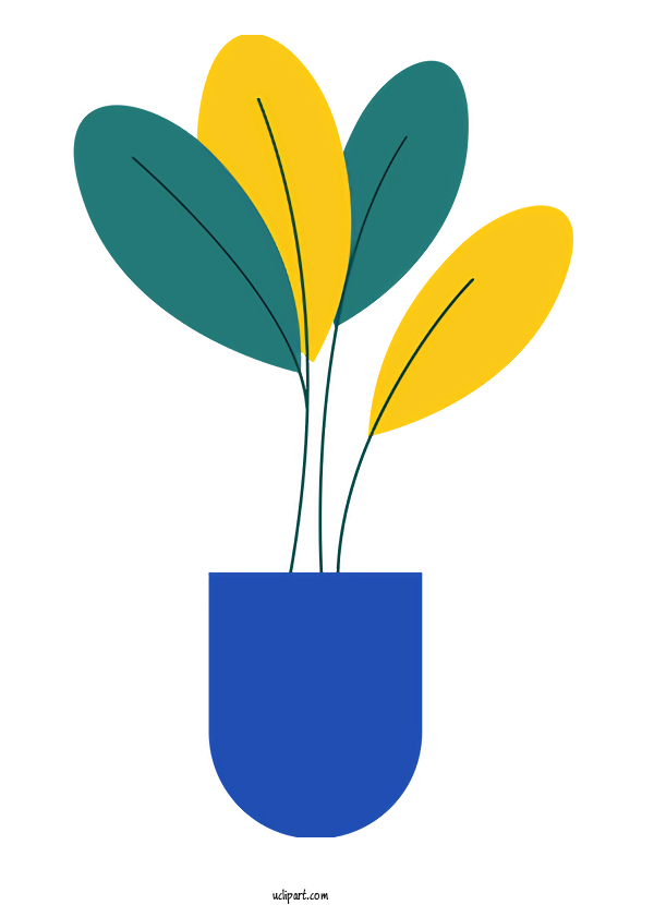 Free Cartoon Plant Stem Leaf Flower For Clipart Clipart Transparent Background