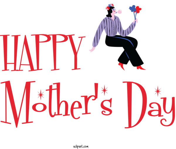 Free Holidays Logo Design Clothing For Mothers Day Clipart Transparent Background