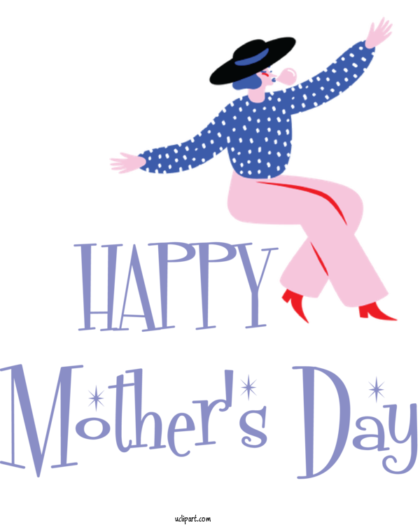 Free Holidays Design Clothing Logo For Mothers Day Clipart Transparent Background